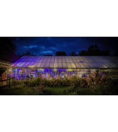 GLASS HOUSE WEDDING VENUE. An arrangement by Travis Floral Shop.