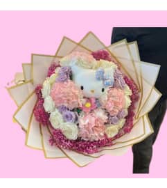 hello kitty bouquet / ramo. An arrangement by Vemongi Flowers.