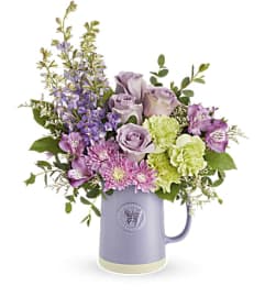 POPS OF PASTEL BOUQUET - MD6B-24. An arrangement by Palmetto Gardens Florist.