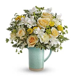 Adored Aqua Bouquet. An arrangement by L and J Blooms.