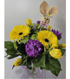 TRIPLE A'S EASTER BUNNY FLOWERS. An arrangement by Triple A Florist.