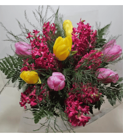 TRIPLE A'S SPRING WOMEN'S DAY BOUQUET. An arrangement by Triple A Florist.