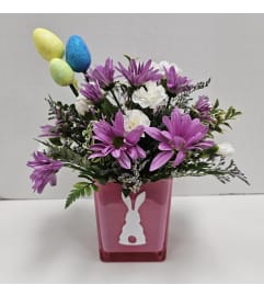 Bunny Tails Arrangement. An arrangement by Balloon Bouquets Plus.