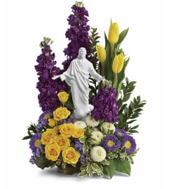 The Teleflora Sacred Grace Bouquet. An arrangement by Fendley Florists.