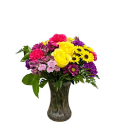 Brighten Your Day's. An arrangement by Flower Buds Florist PEI.