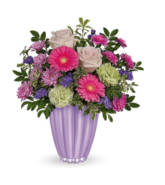 Teleflora's Perfect Playful Pastel Bouquet. An arrangement by Shalimar Flower Shop.