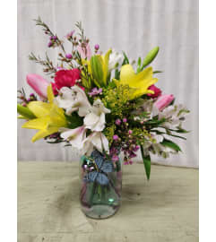 It's a spring thing. An arrangement by Special Touch Florist.