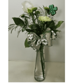 PRIME'S ST. PATRICK'S DAY LUCKY CHARM. An arrangement by Prime Florist.