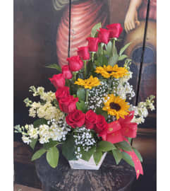 Garden Delight. An arrangement by Rose Flowers.