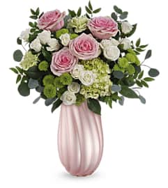 Sweetheart Twist Bouquet. An arrangement by L and J Blooms.