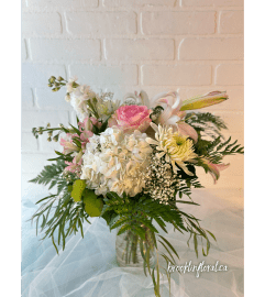 Make You Blush!. An arrangement by Brooklin Floral and Garden Shoppe Inc..