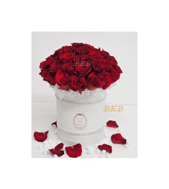Exclusive Glamour Box of Roses. An arrangement by Brickell Exclusive Blooms.
