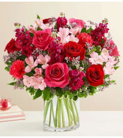 Exclusive Hot Pink Passion. An arrangement by Brickell Exclusive Blooms.