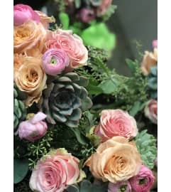 Just Peachy!. An arrangement by Donato's Floral.