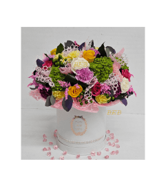 Exclusive Pastel Color Box. An arrangement by Brickell Exclusive Blooms.