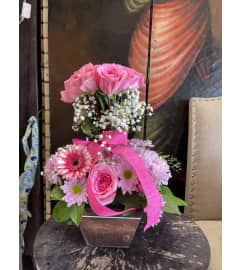 Pink Topiary. An arrangement by Rose Flowers.