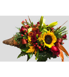Autumn Arrangement. An arrangement by Charming Blooms. Autumn Arrangement. An arrangement by Charming Blooms.