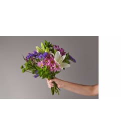 Lavender Fields Mixed Flower Bouquet By Twigs And Blooms Florist. An arrangement by Twigs and Blooms Florist.