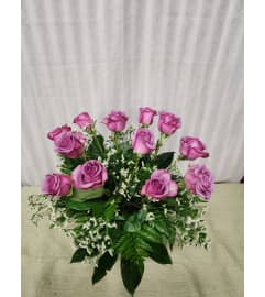 Lavender Roses. An arrangement by Special Touch Florist.