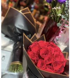 Buchon Hand Tied I Love You Bouquet. An arrangement by Pastries and Flowers d'Bella.