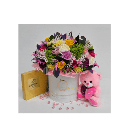 Rose Box Combo. An arrangement by Brickell Exclusive Blooms.