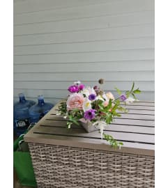 Spring Flower Club. An arrangement by Foraged Floral of Cape Cod.