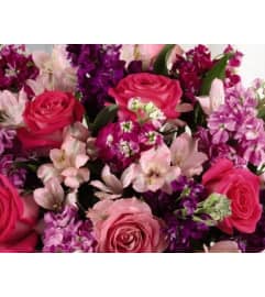 Pink Toned Handtied Bouquet - NO VASE. An arrangement by Deer Valley Florist and Flower Delivery.