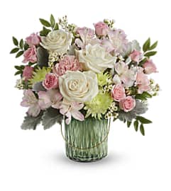 Teleflora's Lush Garden Bouquet. An arrangement by Serrano Flowers.