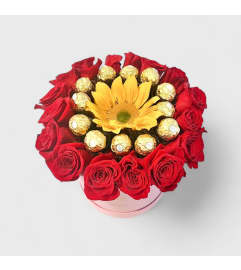 Sunny Box. An arrangement by Charming Blooms.