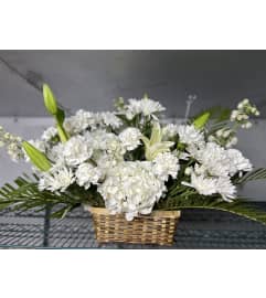 Peaceful Remembrance Basket. An arrangement by Jenilyn's Creations.