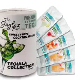 Singlez Bar Tequila Collection. An arrangement by Consider the Lilies.