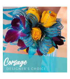 Wrist Corsage - Designer's Choice. An arrangement by Flowerdale by Patty.