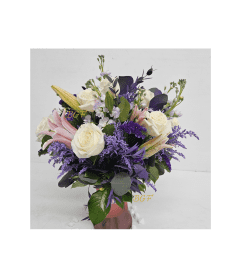 Purple in Love. An arrangement by Aventura Glamour Flowers.
