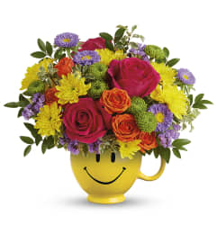 Choose Happy Bouquet (Teleflora). An arrangement by North Liberty Flower Shop.