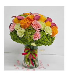 Fashion In Bloom. An arrangement by Brickell Exclusive Blooms.