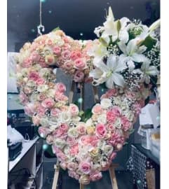 Premium Heart. An arrangement by Geni's Florist and Gifts.