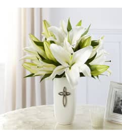 Faithful Blessings Bouquet. An arrangement by Mae's Flowers and Gifts.