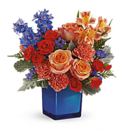 Teleflora's Blue Daydream. An arrangement by Love Floral.