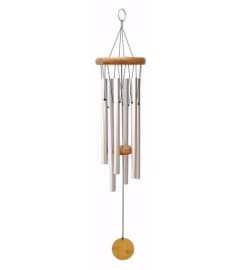 The Simple Silver Windchime. An arrangement by North Liberty Flower Shop.
