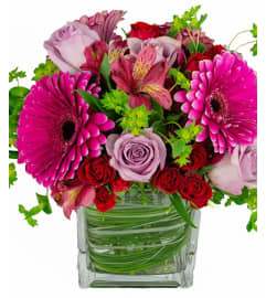 Bright Blooms Vase. An arrangement by Northwest Florist.