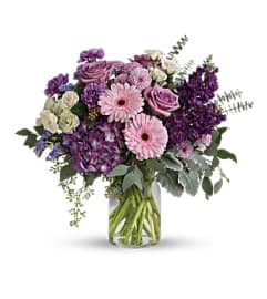 Magnificent Mauves. An arrangement by Love Floral.