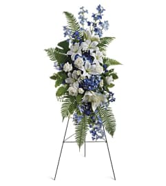 Ocean Blue Spray. An arrangement by Love Floral.
