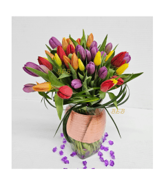 Exclusive Tulips. An arrangement by Brickell Exclusive Blooms.