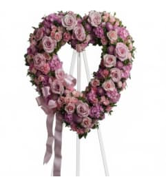 Rose Garden Heart. An arrangement by Flowerdale by Patty.