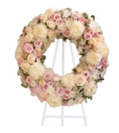 Peace Eternal Wreath. An arrangement by Flowerdale by Patty.