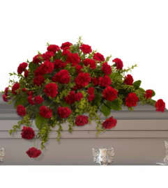 Adoration Casket Spray. An arrangement by Flowerdale by Patty.