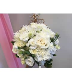 White wonder bridal bouquet. An arrangement by Floral Classics.