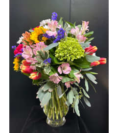 Marivel's Colorburst Symphony. An arrangement by Marivel's Florist and Gifts.