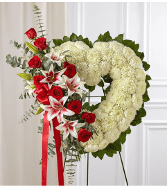 ALWAYS REMEMBER HEART TRIBUTE. An arrangement by Garden Florist.
