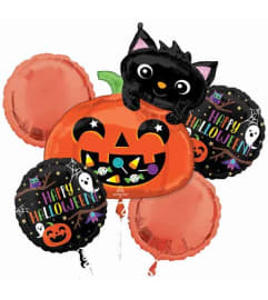 Halloween Night Super Fun Foil Balloon Bouquet. An arrangement by Balloon Bouquets Plus.